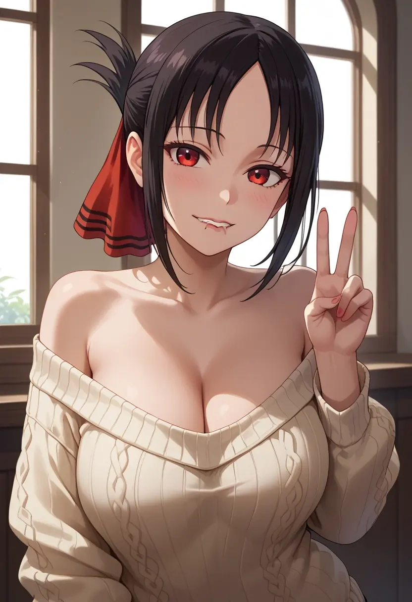 kaguya_sama_wa_kokurasetai,shinomiya_kaguya,sweater  - 