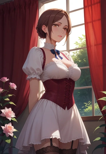 project_sekai,shinonome_ena,Victorian-era,stockings,sexy  - AI generated anime art