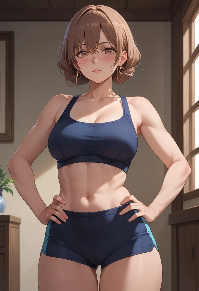 project_sekai,shinonome_ena,yoga shorts  - 