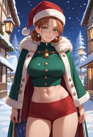 project_sekai,shinonome_ena,Christmas,dress  - AI generated anime art