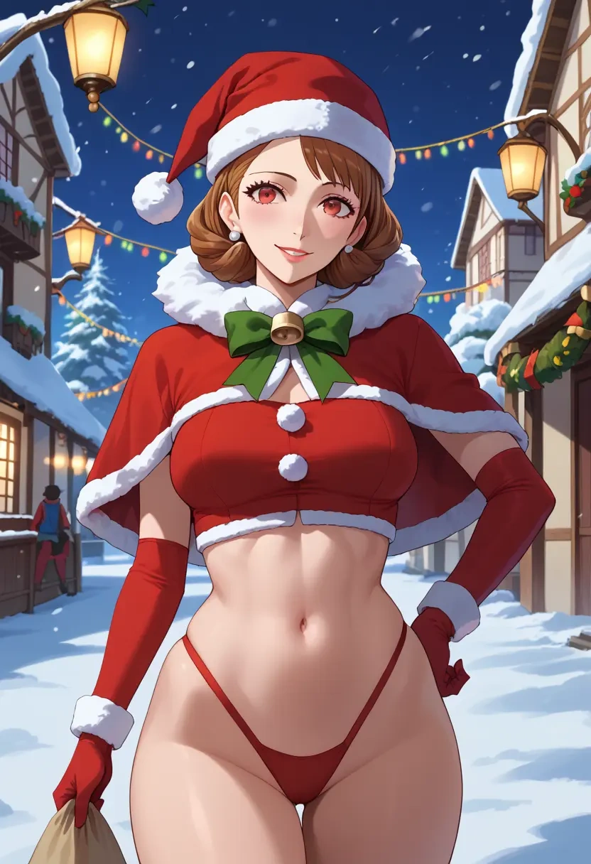 persona,shiomi_kotone,Christmas,dress  - 