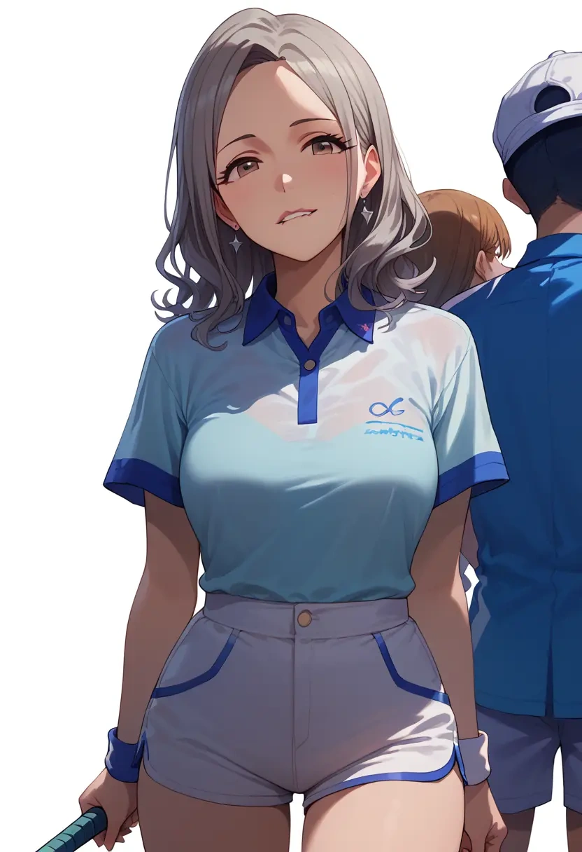 idolmaster,shiomi_syuko,tennis polo,skort  - 