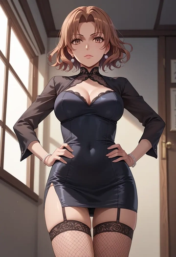 toaru_majutsu_no_index,shirai_kuroko,secretary,stockings,sexy, panties  - AI generated anime art