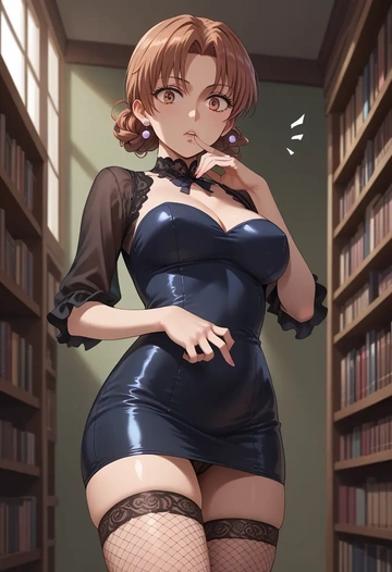 toaru_majutsu_no_index,shirai_kuroko,secretary,stockings,sexy, panties  - AI generated anime art