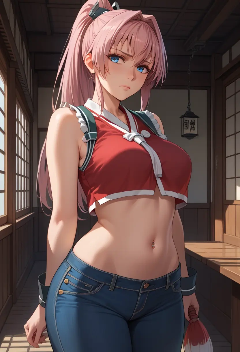 kantai_collection,shiranui_(kancolle),crop top  - 