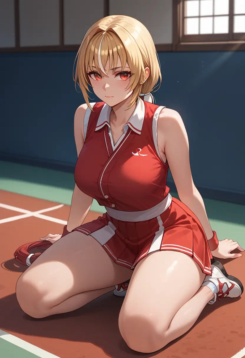 hololive,shiranui_flare,tennis skirt  - 