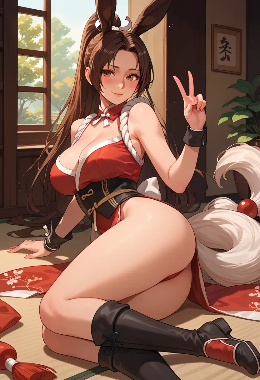 fatal_fury,shiranui_mai,bunny girl  - 