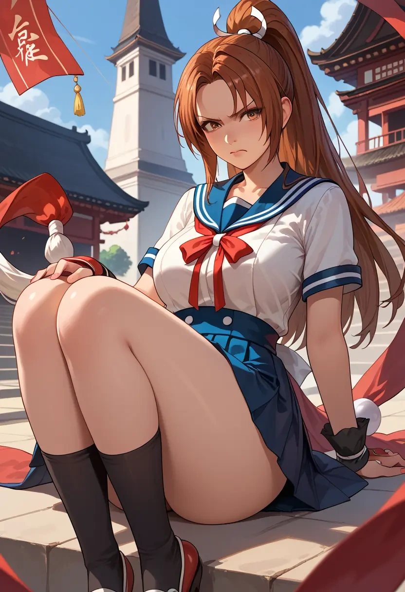 fatal_fury,shiranui_mai,sailor, uniform  - 