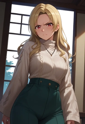 idolmaster,shirasaka_koume,sweater  - AI generated anime art