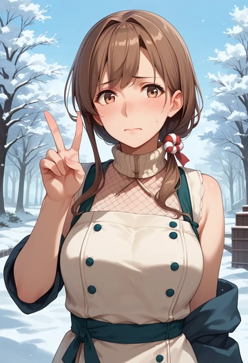 kantai_collection,shiratsuyu_(kancolle),sleeveless top,bike shorts  - AI generated anime art