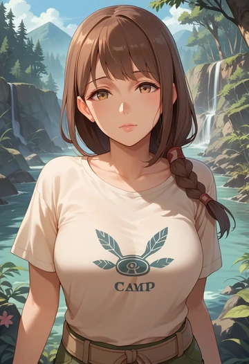 kantai_collection,shiratsuyu_(kancolle),handwritten script shirt,dolphin shorts  - AI generated anime art