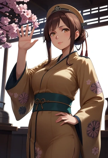 kantai_collection,shirayuki_(kancolle),kimono  - AI generated anime art