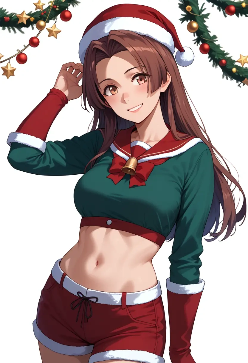 kantai_collection,shirayuki_(kancolle),Christmas,red velvet shorts  - 