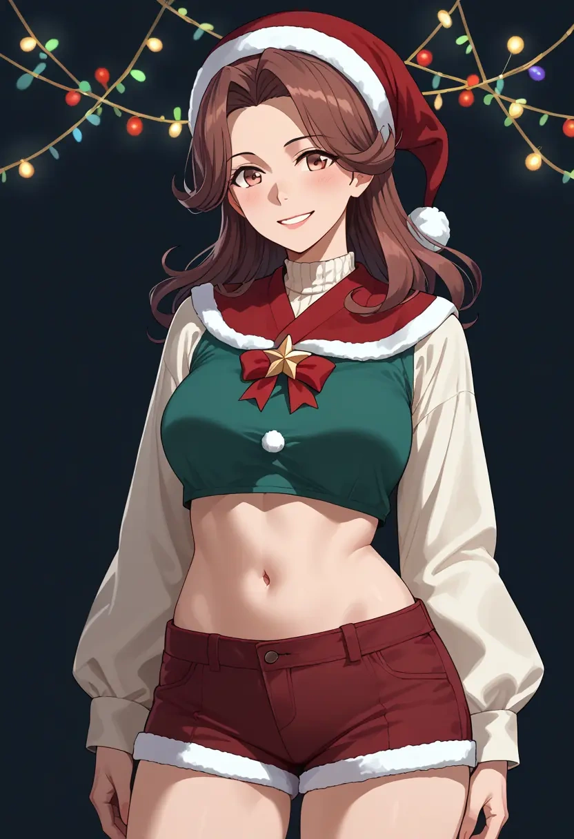 kantai_collection,shirayuki_(kancolle),Christmas,red velvet shorts  - 