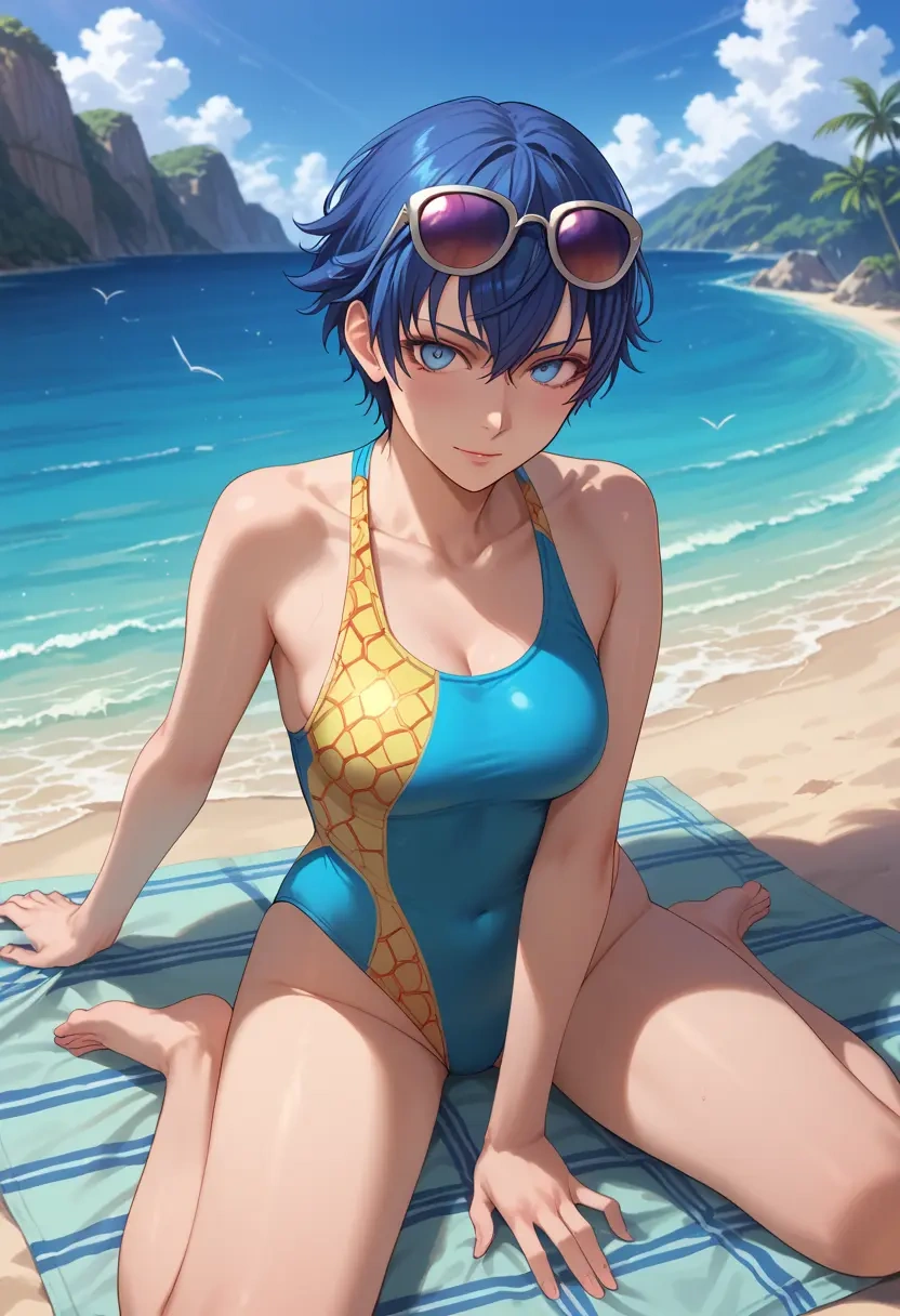 persona,shirogane_naoto,swimsuit,sexy  - 