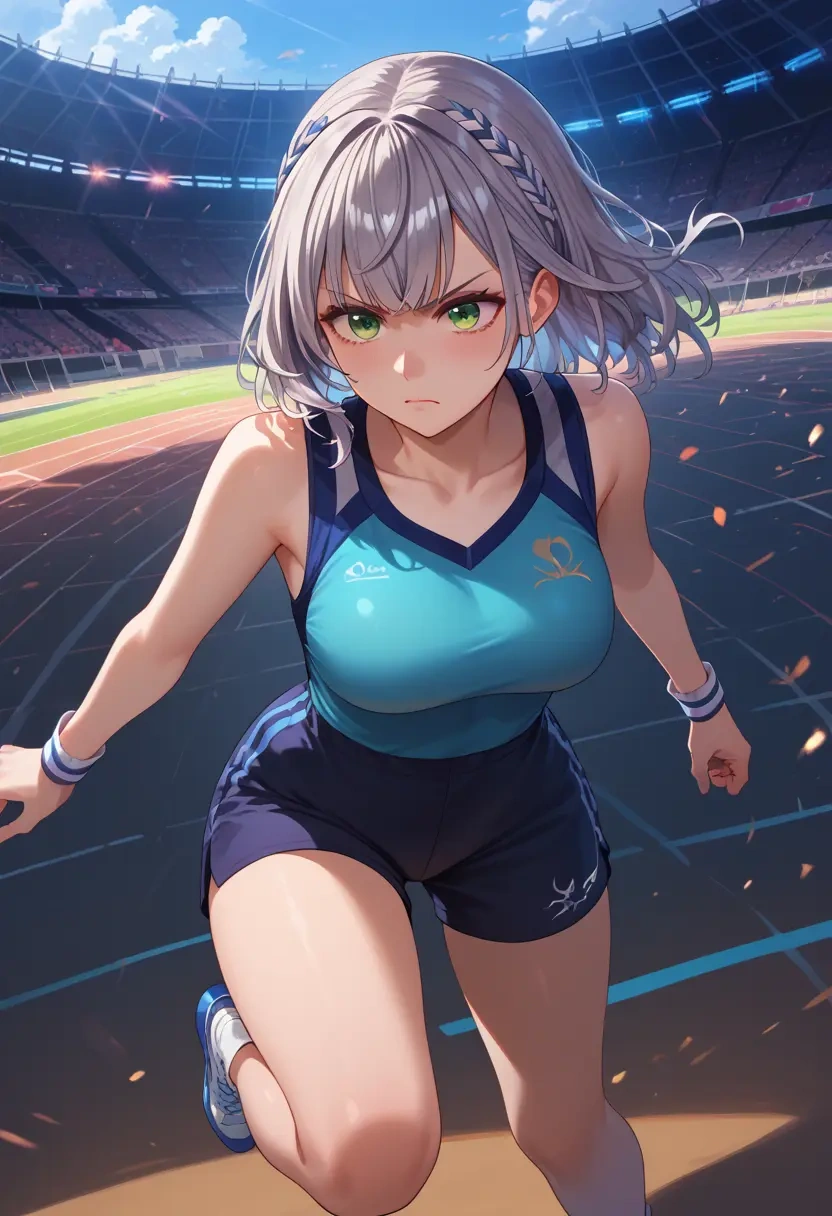 hololive,shirogane_noel,athletic,shorts,sexy  - 