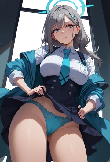 blue_archive,shiroko_(blue_archive),lingerie  - AI generated anime art