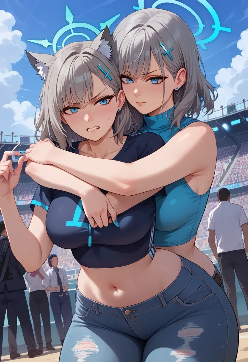 blue_archive,shiroko_(blue_archive),crop top  - 