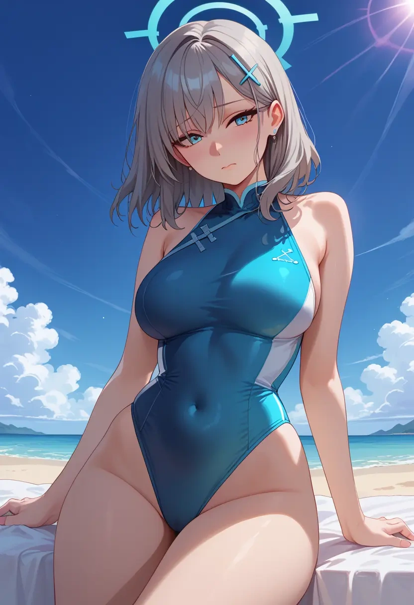 blue_archive,shiroko_(swimsuit)_(blue_archive),qipao  - 