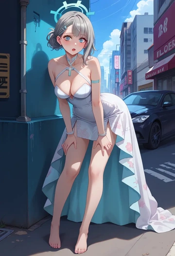 blue_archive,shiroko_terror_(blue_archive),silk slip dress  - AI generated anime art