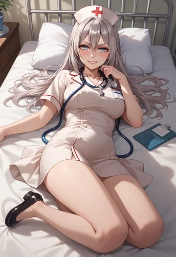 hololive,shishiro_botan_(1st_costume),nurse  - AI generated anime art