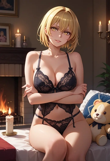 toaru_majutsu_no_index,shokuhou_misaki,lingerie  - AI generated anime art