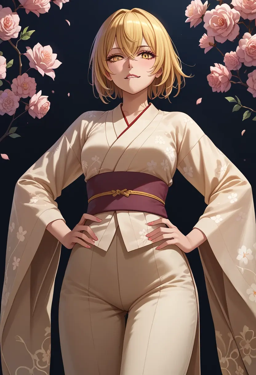 toaru_majutsu_no_index,shokuhou_misaki,kimono,silk,wide-leg trousers  - 