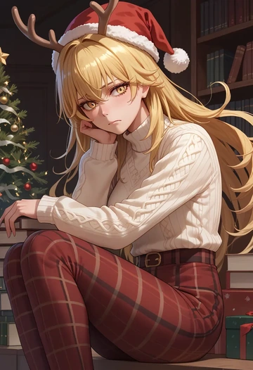 toaru_majutsu_no_index,shokuhou_misaki,Christmas  - AI generated anime art