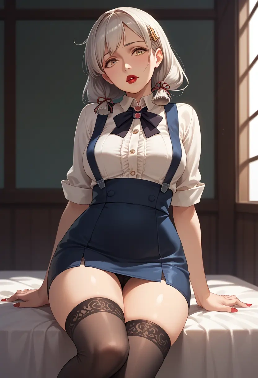 kantai_collection,shouhou_(kancolle),secretary,stockings  - 