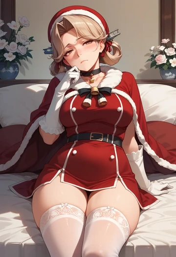 kantai_collection,shouhou_(kancolle),Christmas,sexy, stockings,  - AI generated anime art