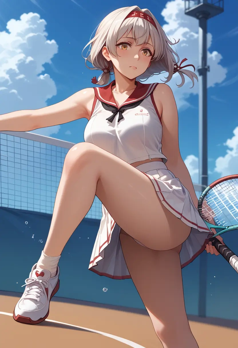 kantai_collection,shoukaku_(kancolle),tennis skirt  - 