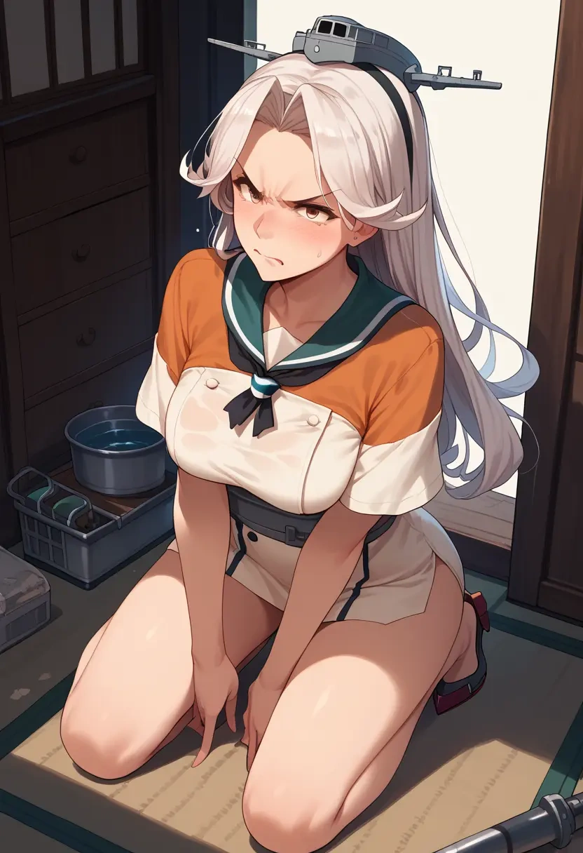 kantai_collection,shoukaku_(kancolle),pop art shirt,dolphin shorts  - 