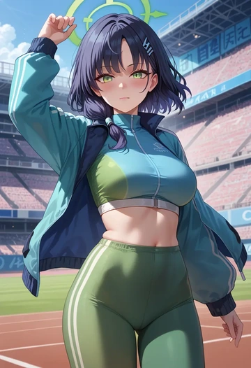 blue_archive,shun_(blue_archive),athletic  - AI generated anime art