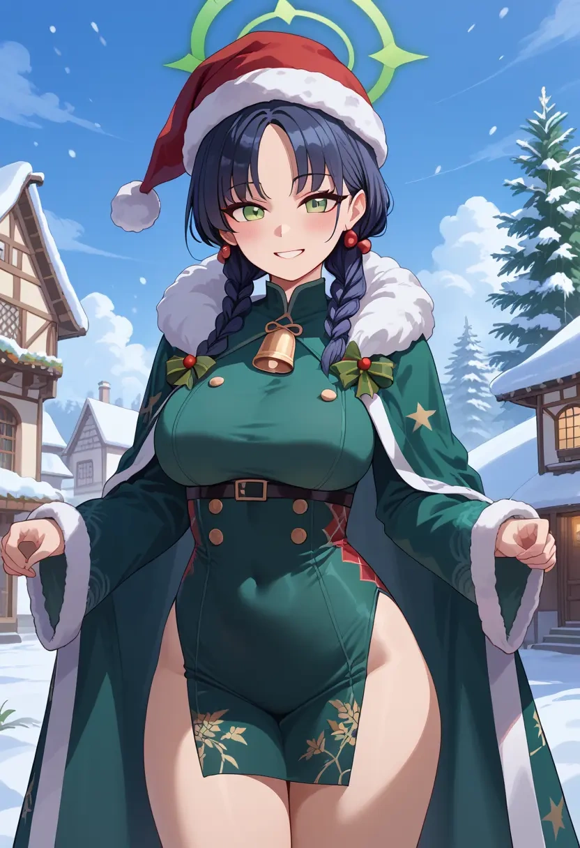 blue_archive,shun_(blue_archive),Christmas,dress  - 