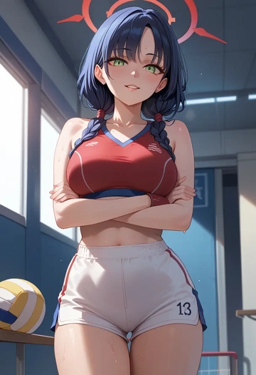 blue_archive,shun_(blue_archive),volleyball uniform  - AI generated anime art