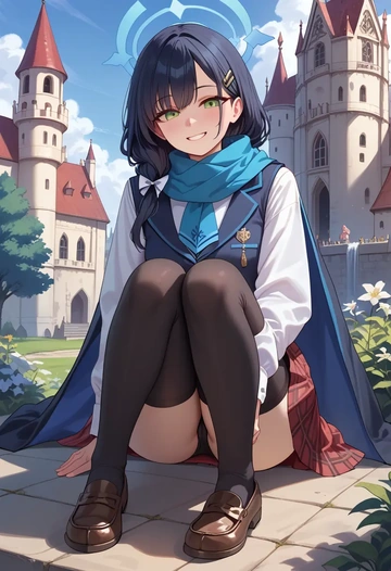 blue_archive,shun_(blue_archive),winter,student uniform,vest  - AI generated anime art