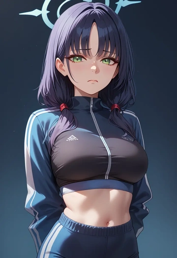 blue_archive,shun_(small)_(blue_archive),athletic,track suit  - AI generated anime art