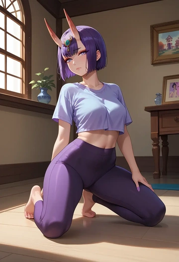 fate_(series),shuten_douji_(fate),yaga pants  - AI generated anime art