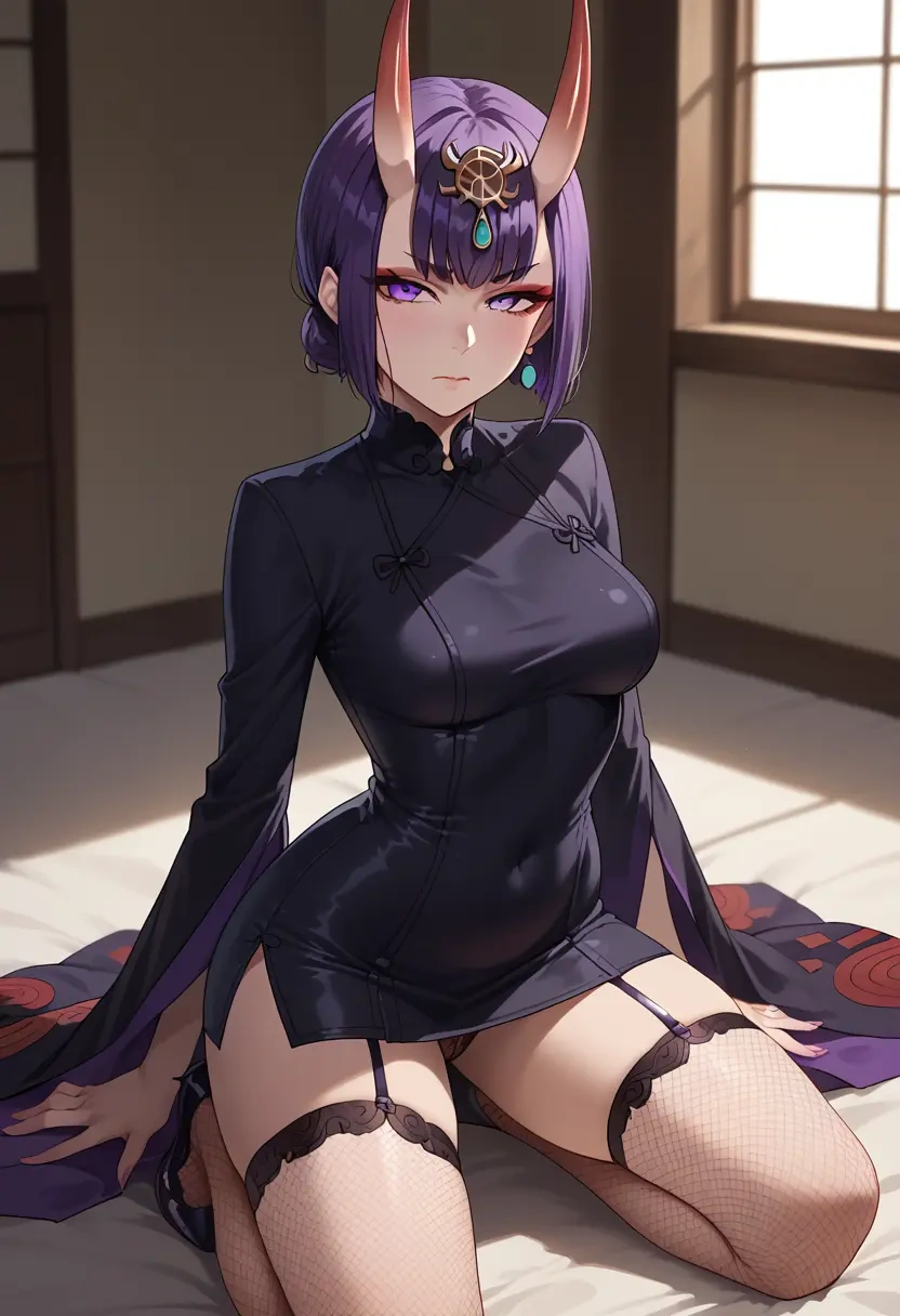 fate_(series),shuten_douji_(fate),secretary,stockings,sexy, panties  - 