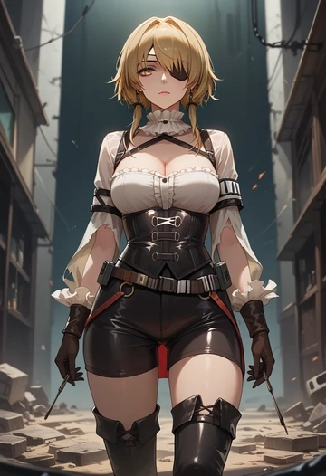 arknights,siege_(arknights),pirate  - AI generated anime art