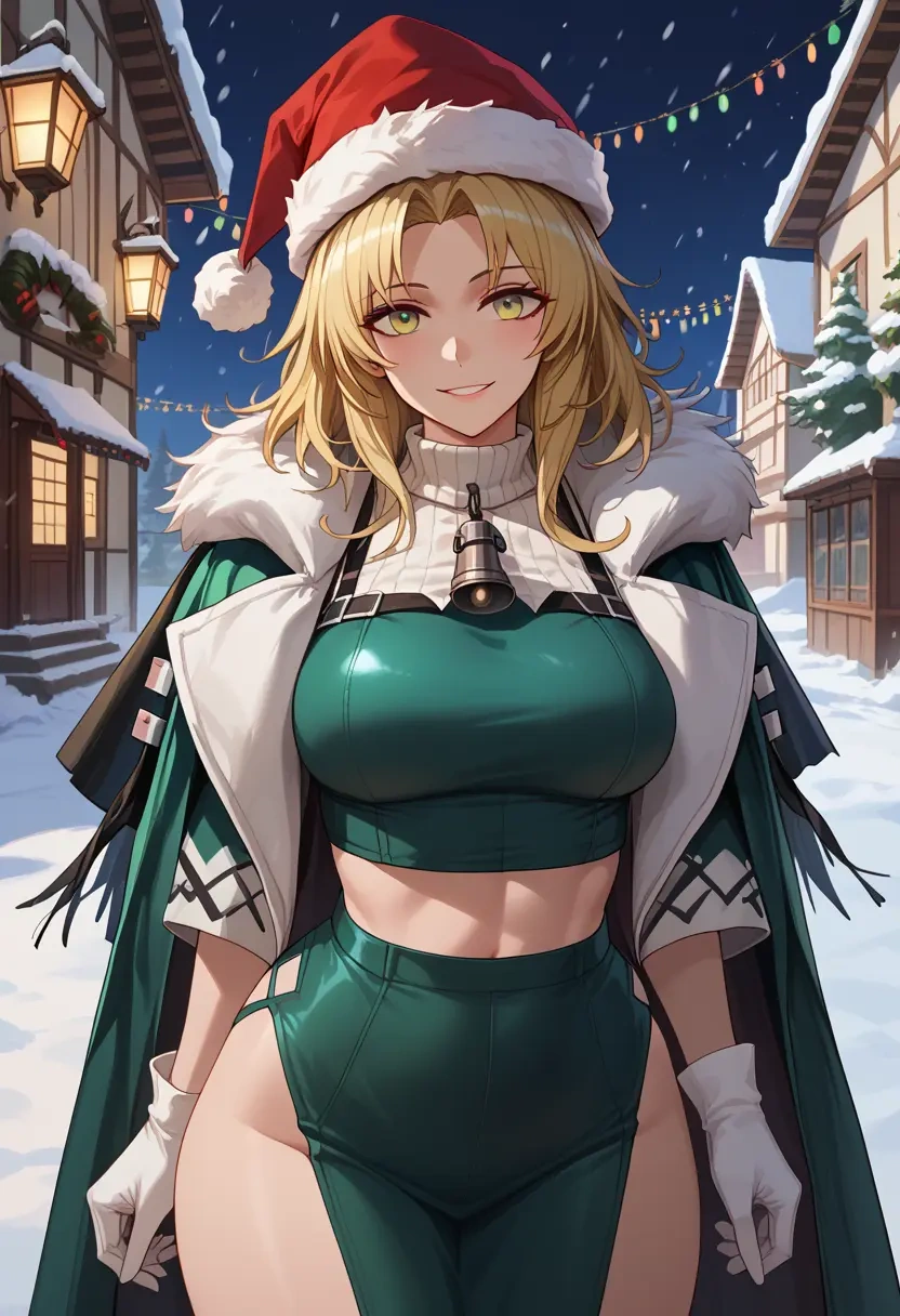 arknights,siege_(arknights),Christmas,dress  - 