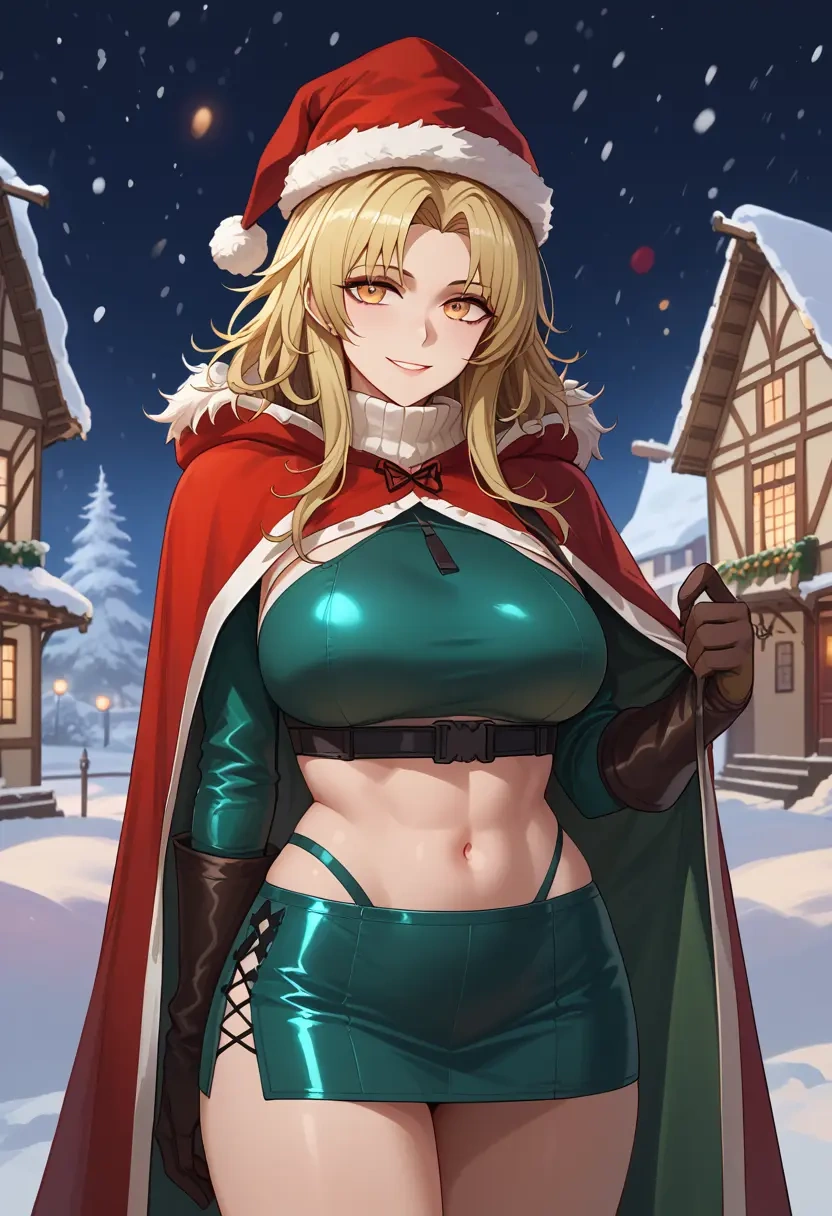 arknights,siege_(arknights),Christmas,dress  - 