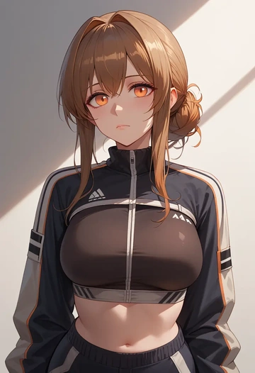 arknights,silence_(arknights),athletic,track suit  - AI generated anime art