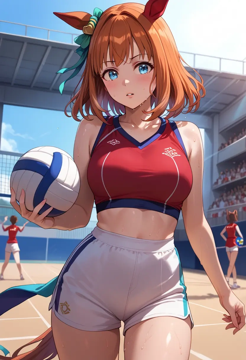 umamusume,silence_suzuka_(umamusume),volleyball uniform  - 