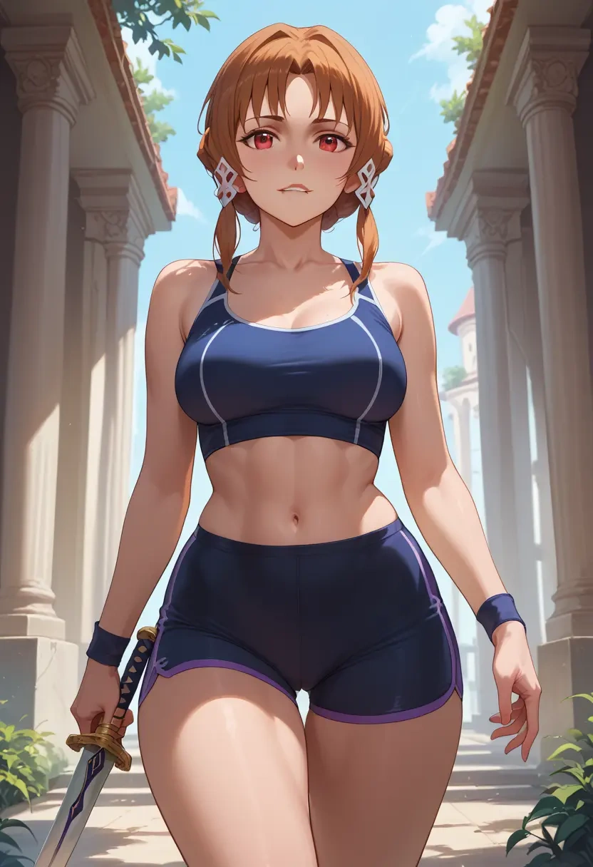 sword_art_online,silica,yoga shorts  - 