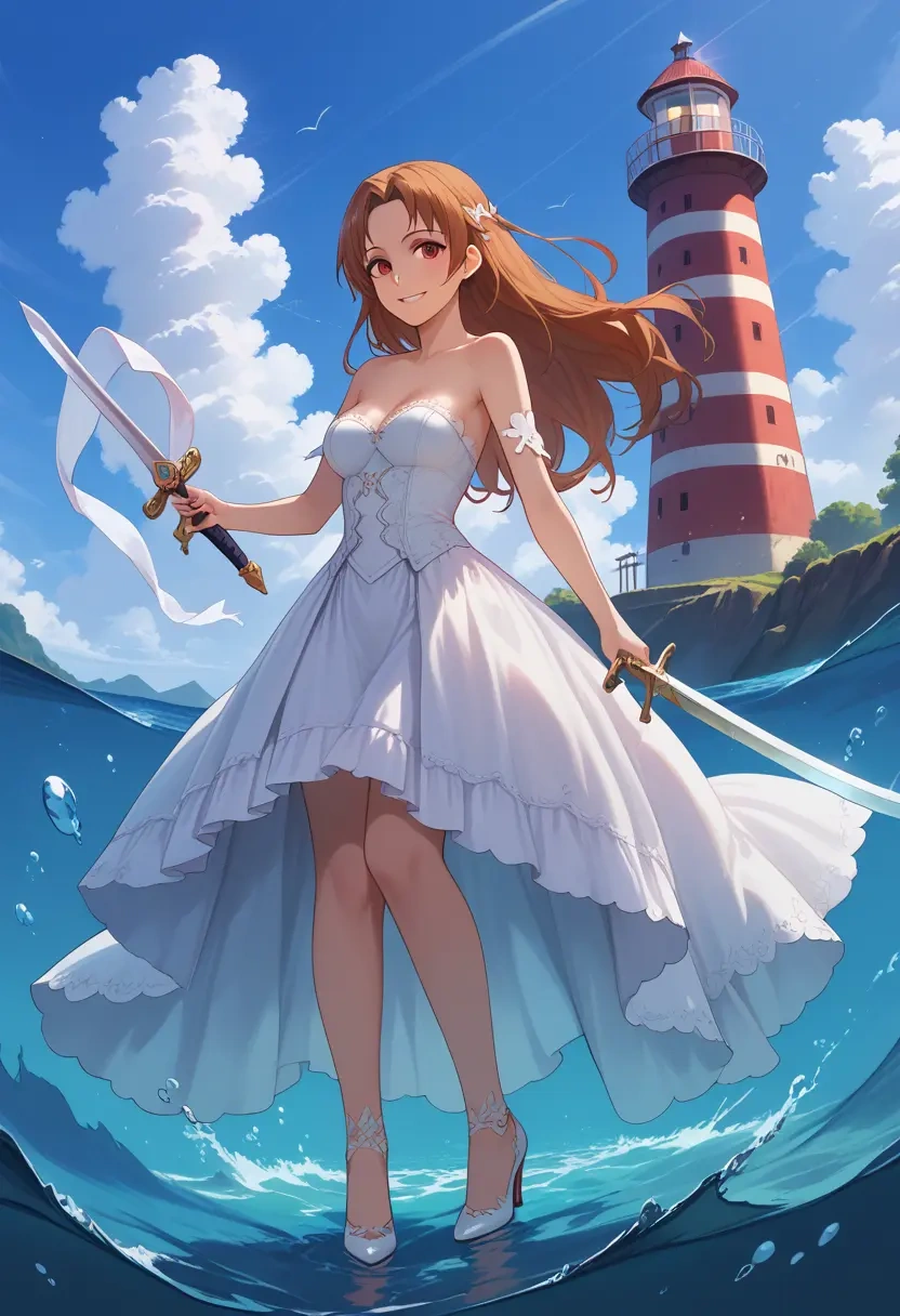 sword_art_online,silica,gown,strapless,mermaid silhouette  - 