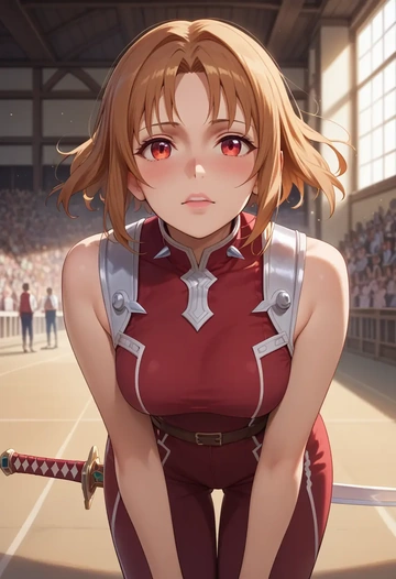 sword_art_online,silica,athletic  - AI generated anime art