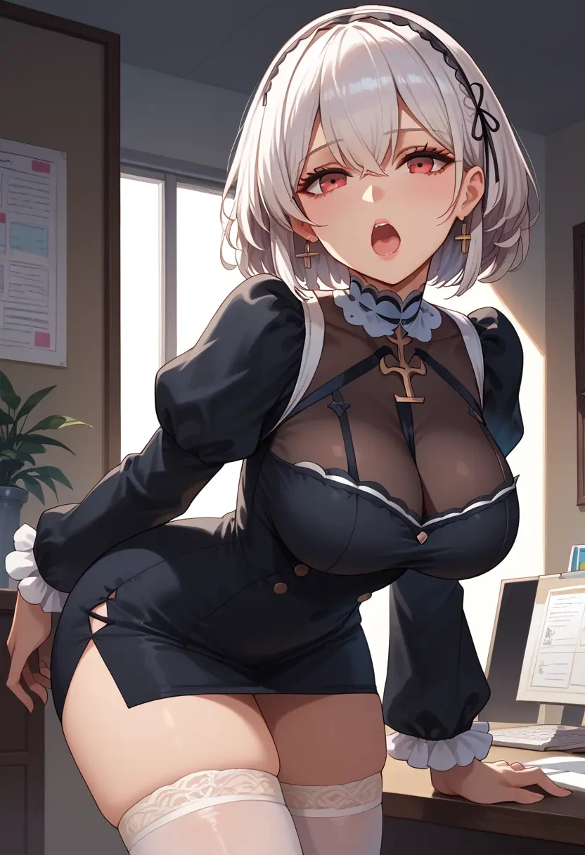 azur_lane,sirius_(azur_lane),secretary, stockings  - 