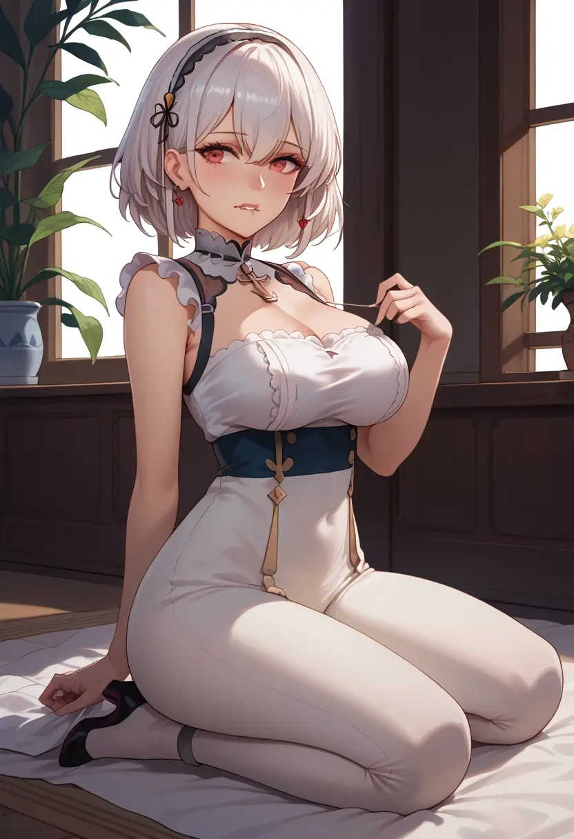 azur_lane,sirius_(azur_lane),jumpsuit,sleeveless,flare pants  - 