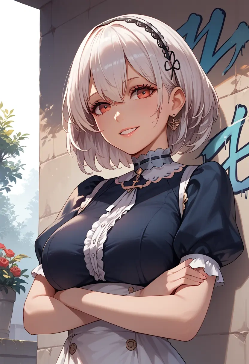 azur_lane,sirius_(azur_lane),crop graffiti tee,dolphin shorts  - 